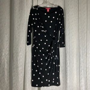 Catherine polka dot black dress